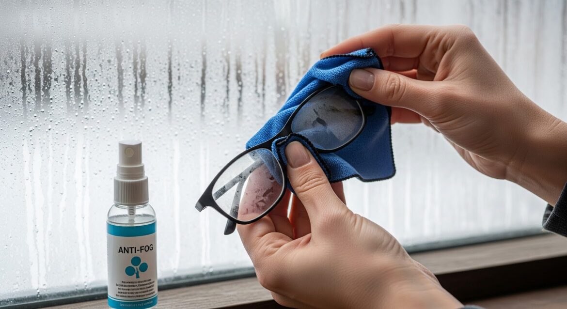 Brille putzen