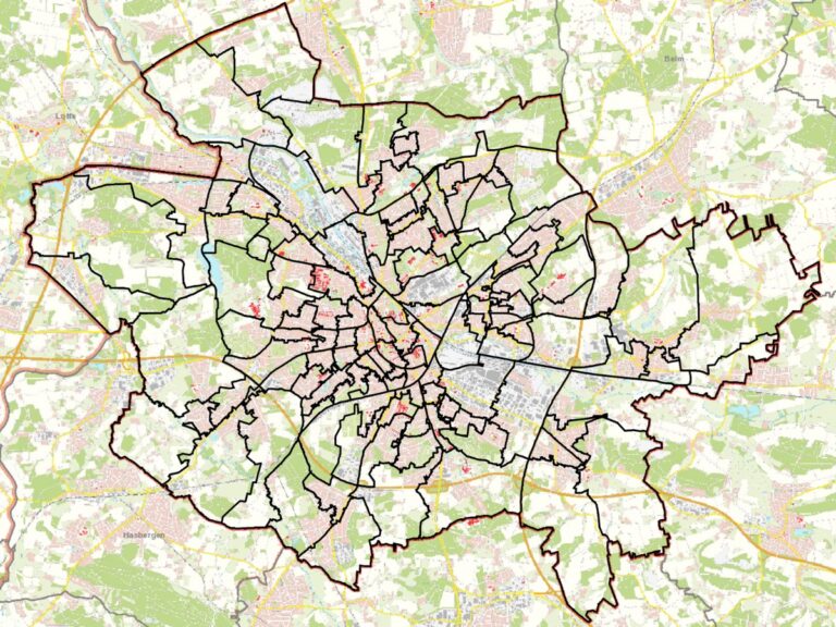 Wahlbezirke der Bundestagswahl 2025 / Grafik: Stadt Osnabrück