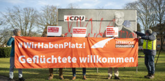 Protest der Seebrücke gegen CDU
