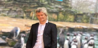 Andreas Busemann im Zoo Osnabrück (Montage)