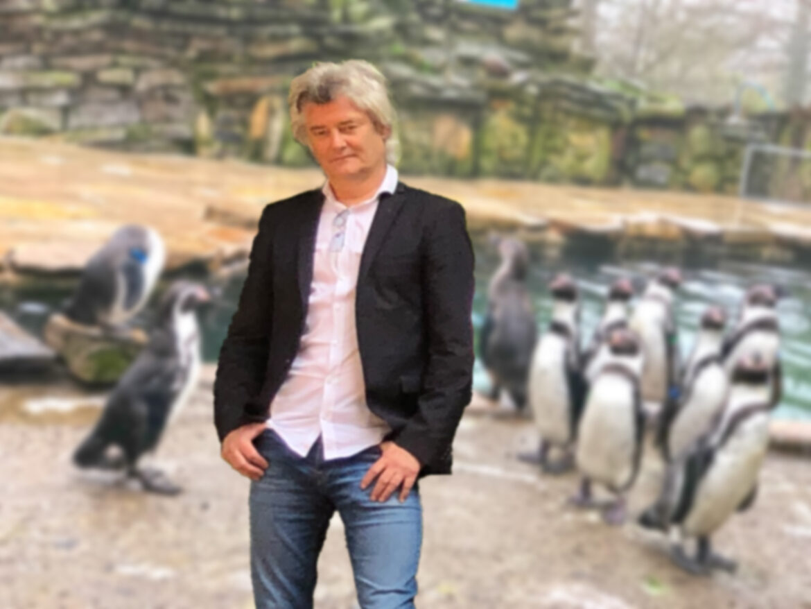 Andreas Busemann im Zoo Osnabrück (Montage)