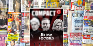 Montage: Compact-Magazin am Kiosk