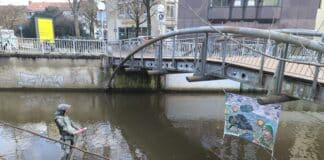 Aktion "Der kriegsgeile Boris" in Osnabrück. / Foto: rausmetall