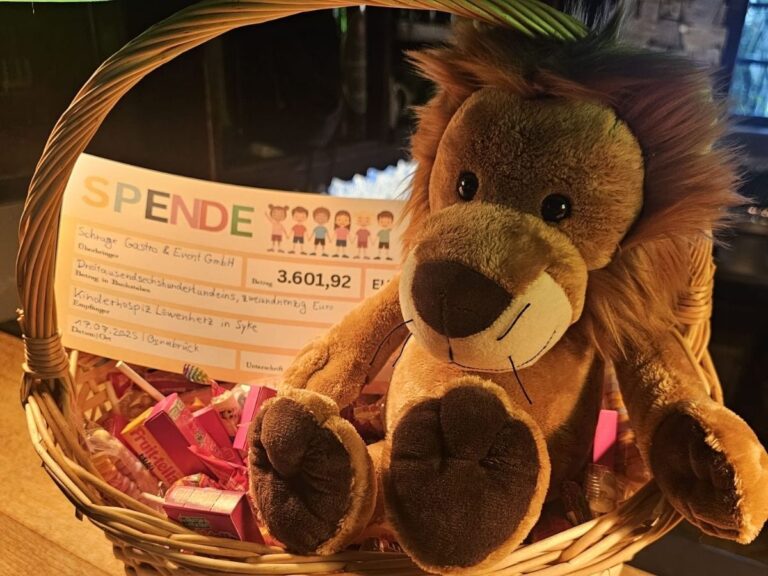Grüne Gans spendet Erlös vom Charity-Abend an Kinderhospiz Löwenherz. / Foto: Grüne Gans