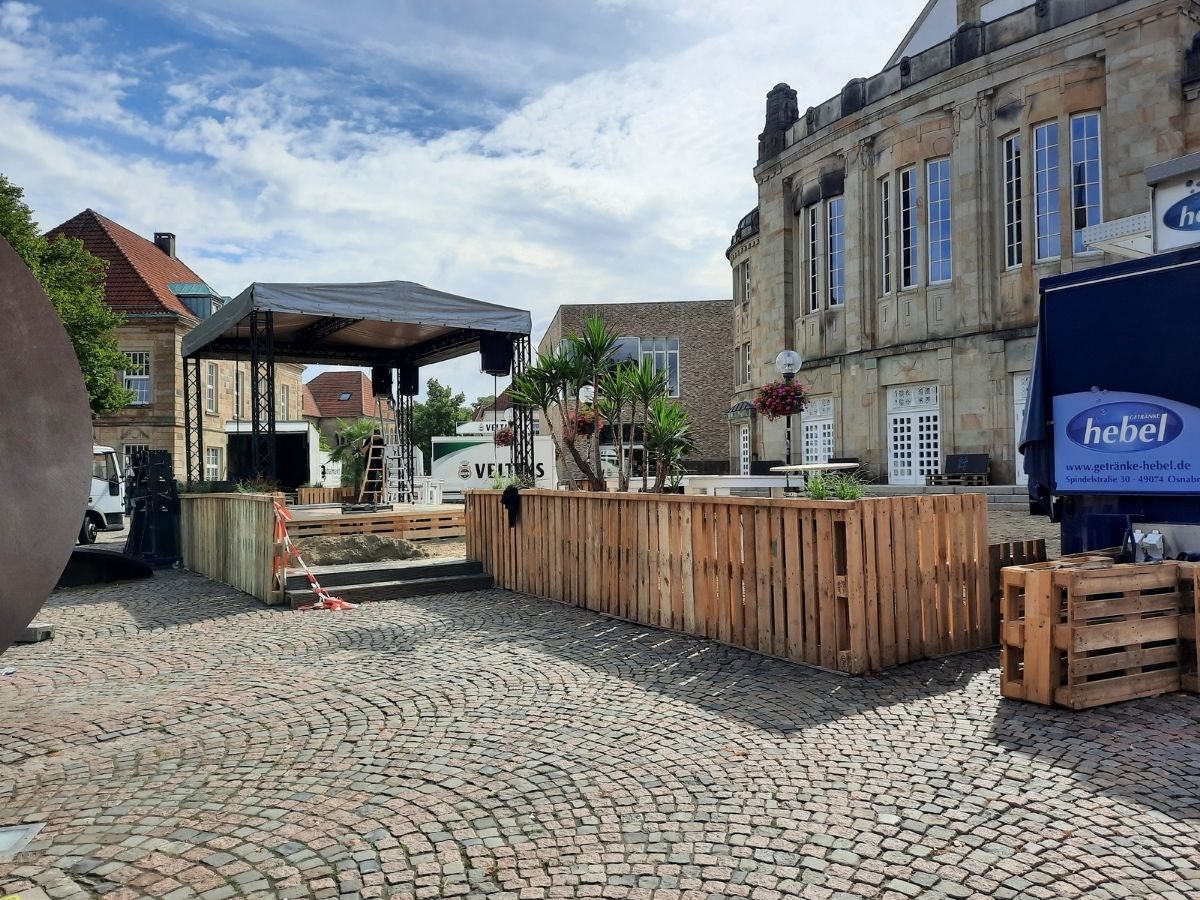 Der Theater-Beach 2025 vom 1. bis 31. August. / Foto: Marieke Timmermann