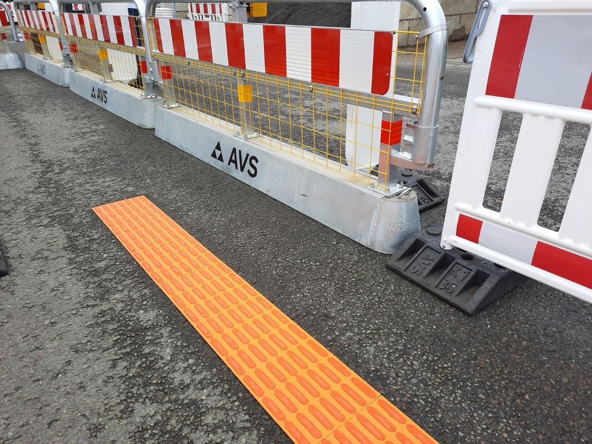 Neue innovative Leitsysteme für die Baustellen. / Foto: Marieke Timmermann