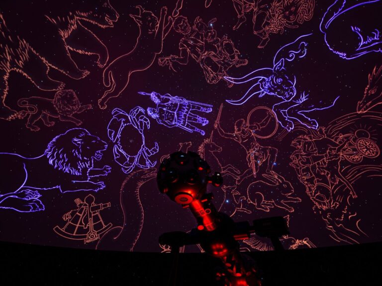 Sternbilder im Planetarium im Museum am Schölerberg.