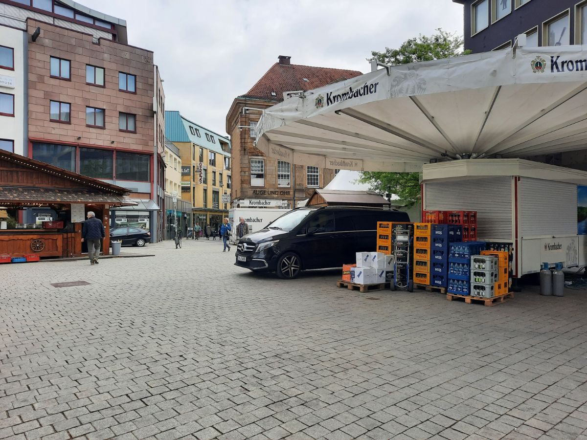 Aufbau der Maiwoche 2025 Aufbau der Maiwoche 2025