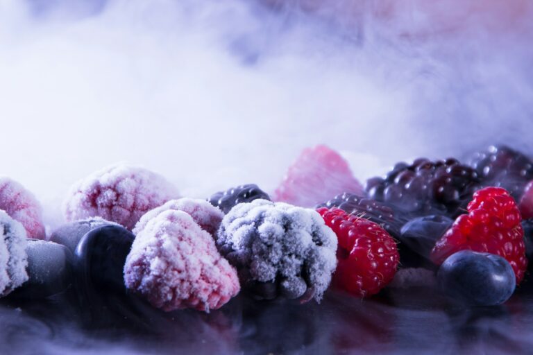 gefrorene Lebensmittel (Beeren, Obst)
