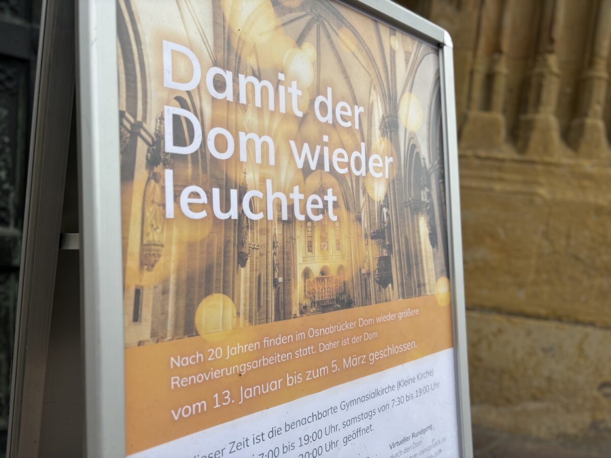 Wiedereröffnung mit "Baustellengottesdienst": Diese Arbeiten im Dom kosten das Bistum Osnabrück 1,6 Millionen Euro Wiedereröffnung mit "Baustellengottesdienst": Diese Arbeiten im Dom kosten das Bistum Osnabrück 1,6 Millionen Euro