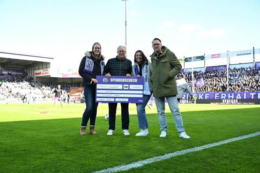 11.000 wurden beim Benefizspiel des BW Schinkel und des VfL Osnabrück gesammelt. / Foto: Fabian Frommeyer