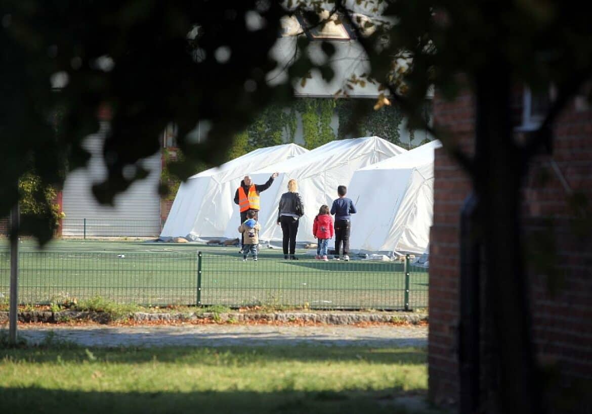 Flüchtlingsfamilie in