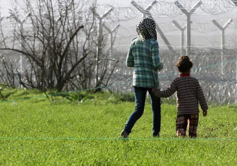 Flüchtlinge vor