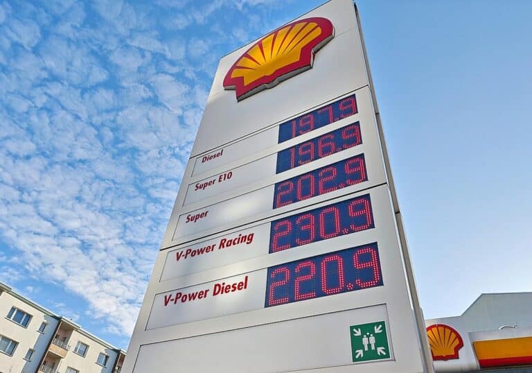 Shell-Tankstelle am