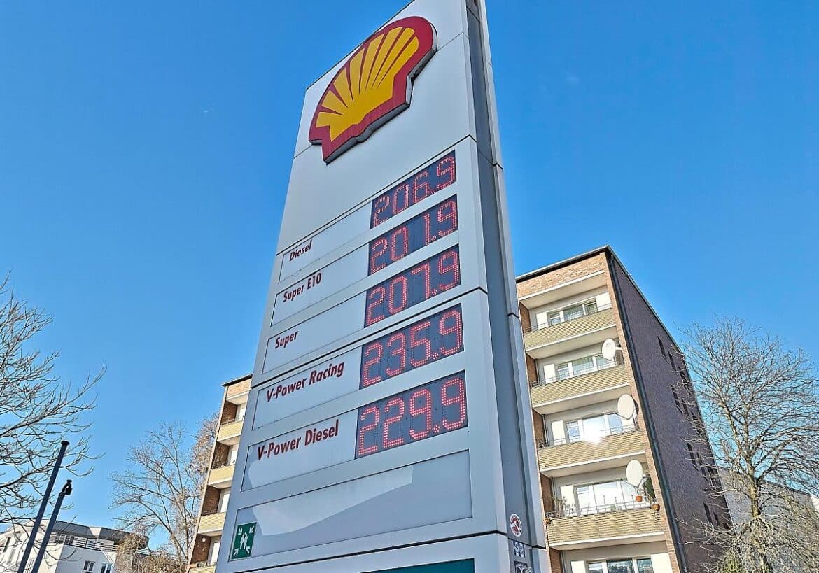 Shell-Tankstelle am