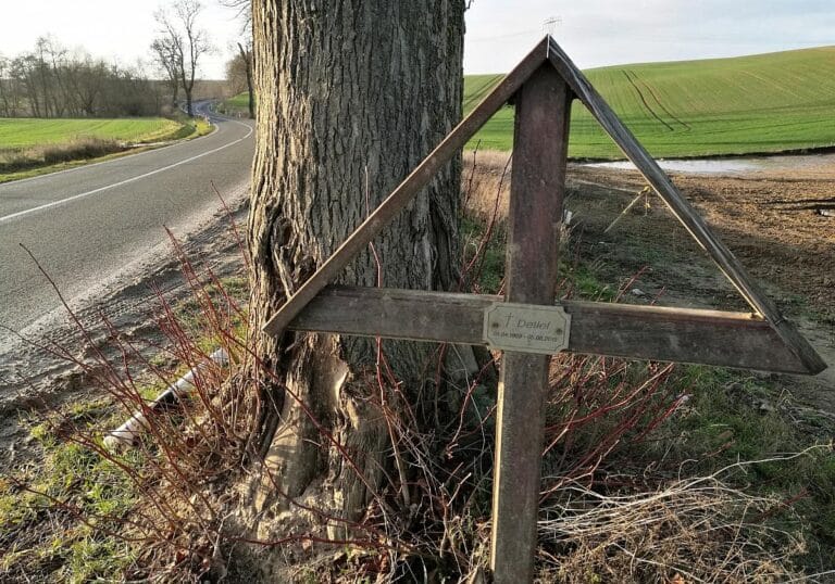 Unfallkreuz an