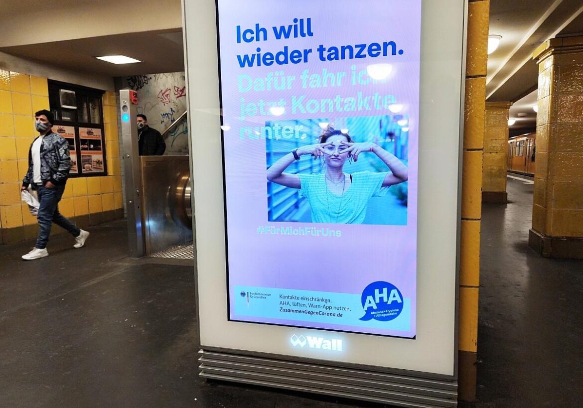 Corona-Werbung der