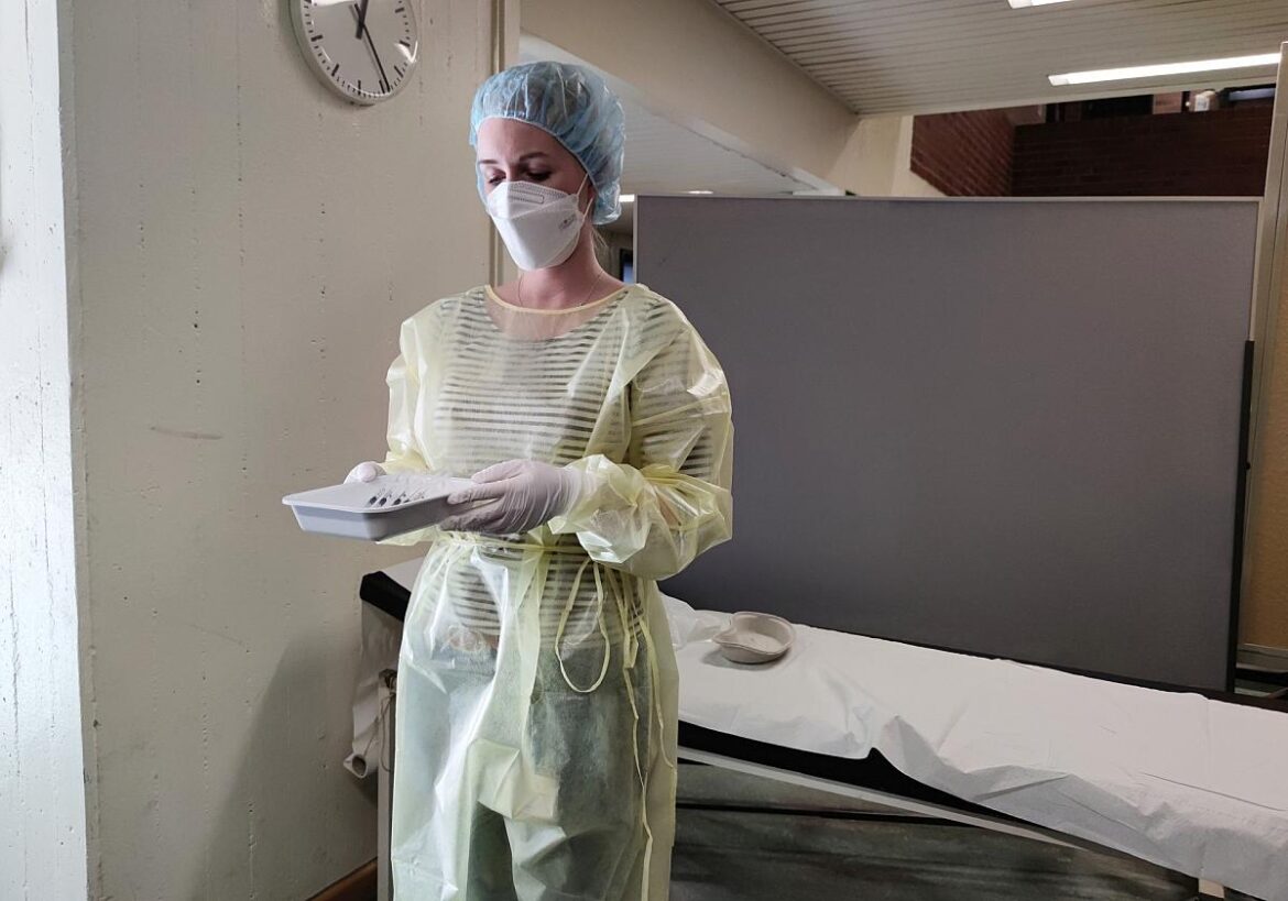 Aufgezogene Impfspritzen