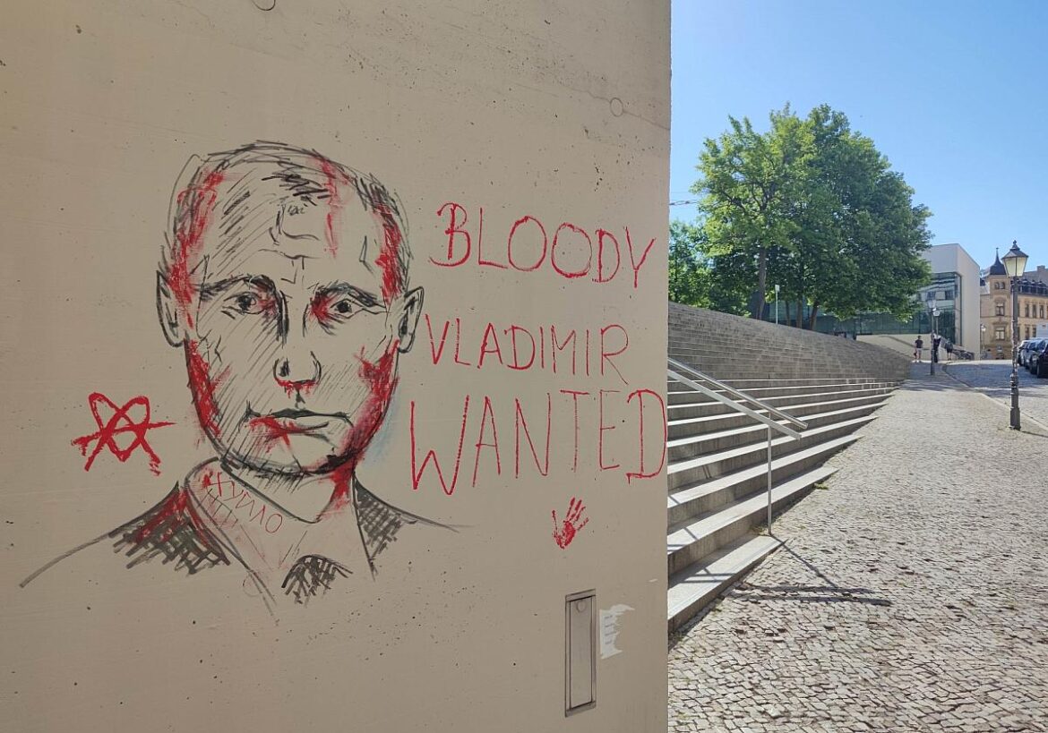 Anti-Putin-Graffiti (Archiv)