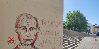 Anti-Putin-Graffiti (Archiv)