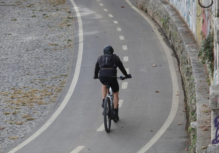 Fahrradfahrer auf