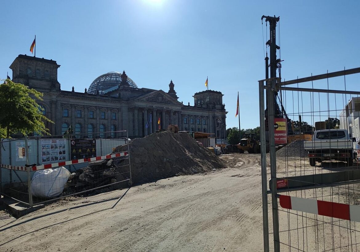Baustelle vor