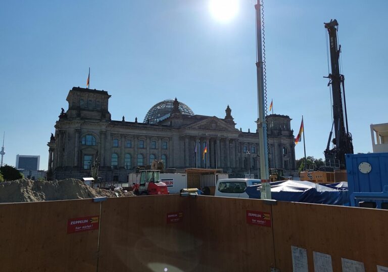 Baustelle vor