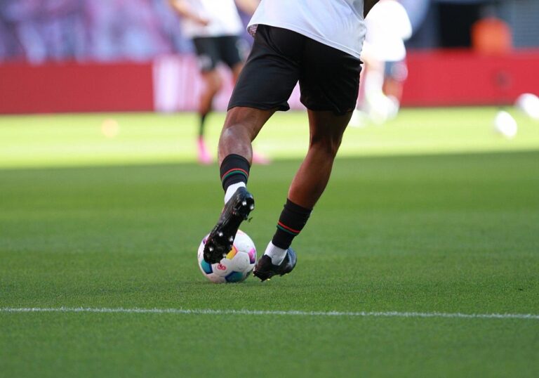 Fußballspieler mit