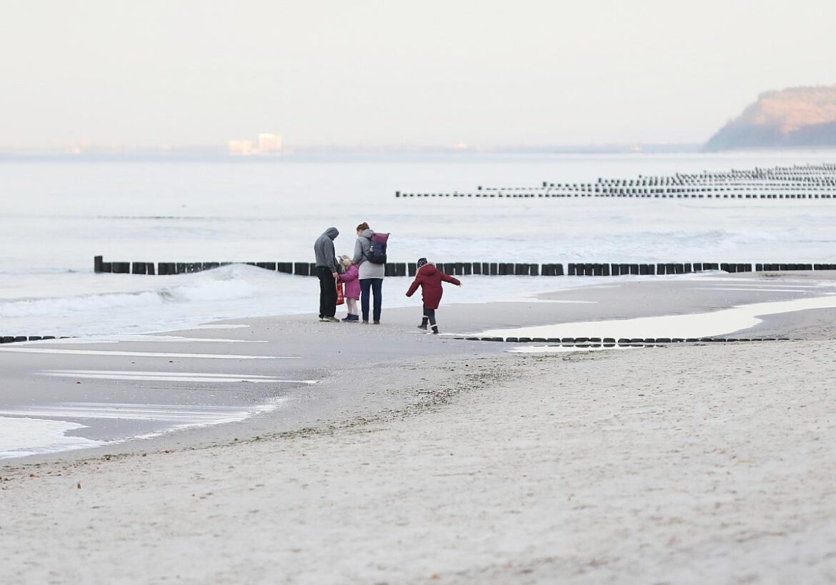 Familie am Strand