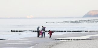 Familie am Strand