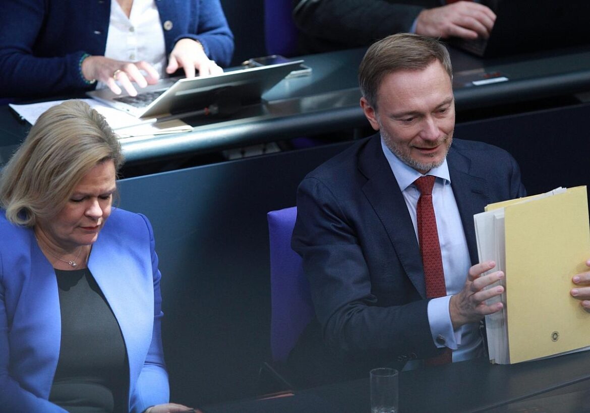 Nancy Faeser. und Christian Lindner