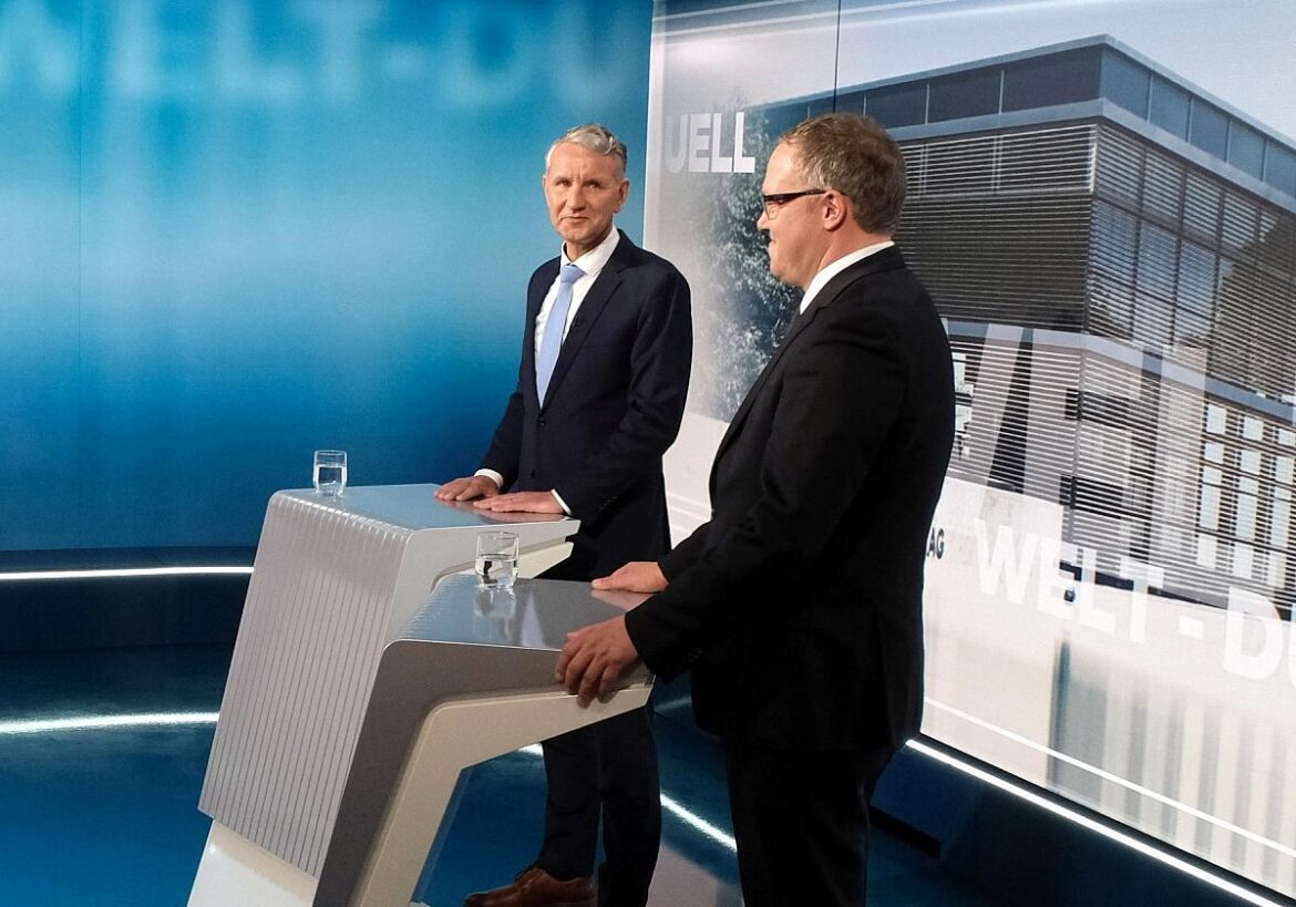 TV-Duell Höcke/Voigt