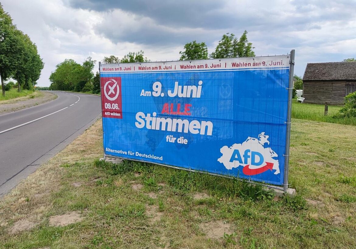 AfD-Wahlplakat in