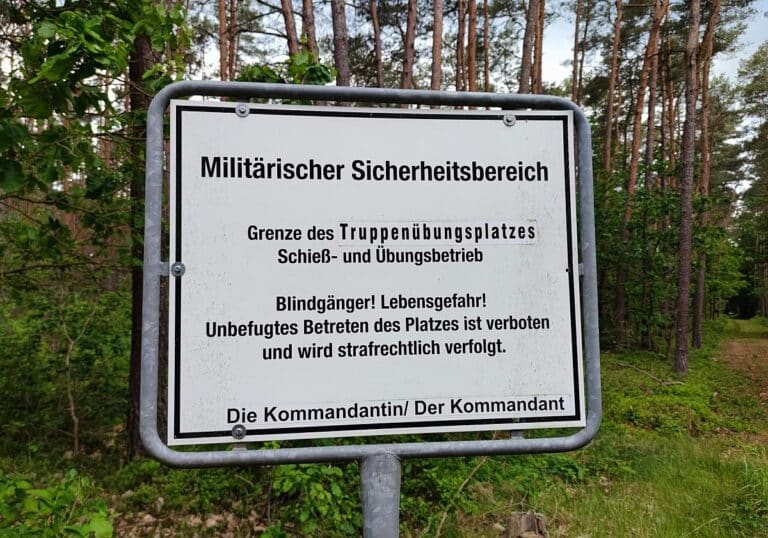 Militärischer Sicherheitsbereich
