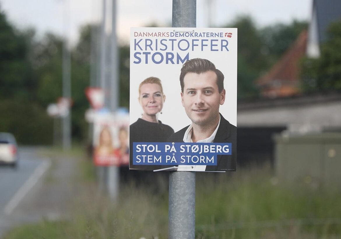 Wahlplakat für Europawahl in Dänemark