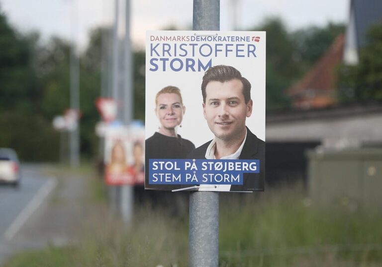 Wahlplakat für Europawahl in Dänemark