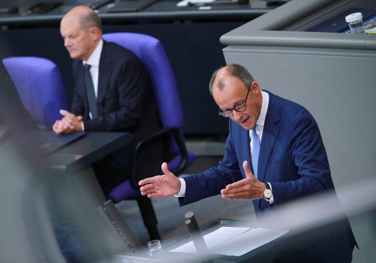 Olaf Scholz und Friedrich Merz