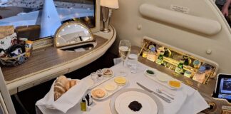 First-Class-Kabine Airbus