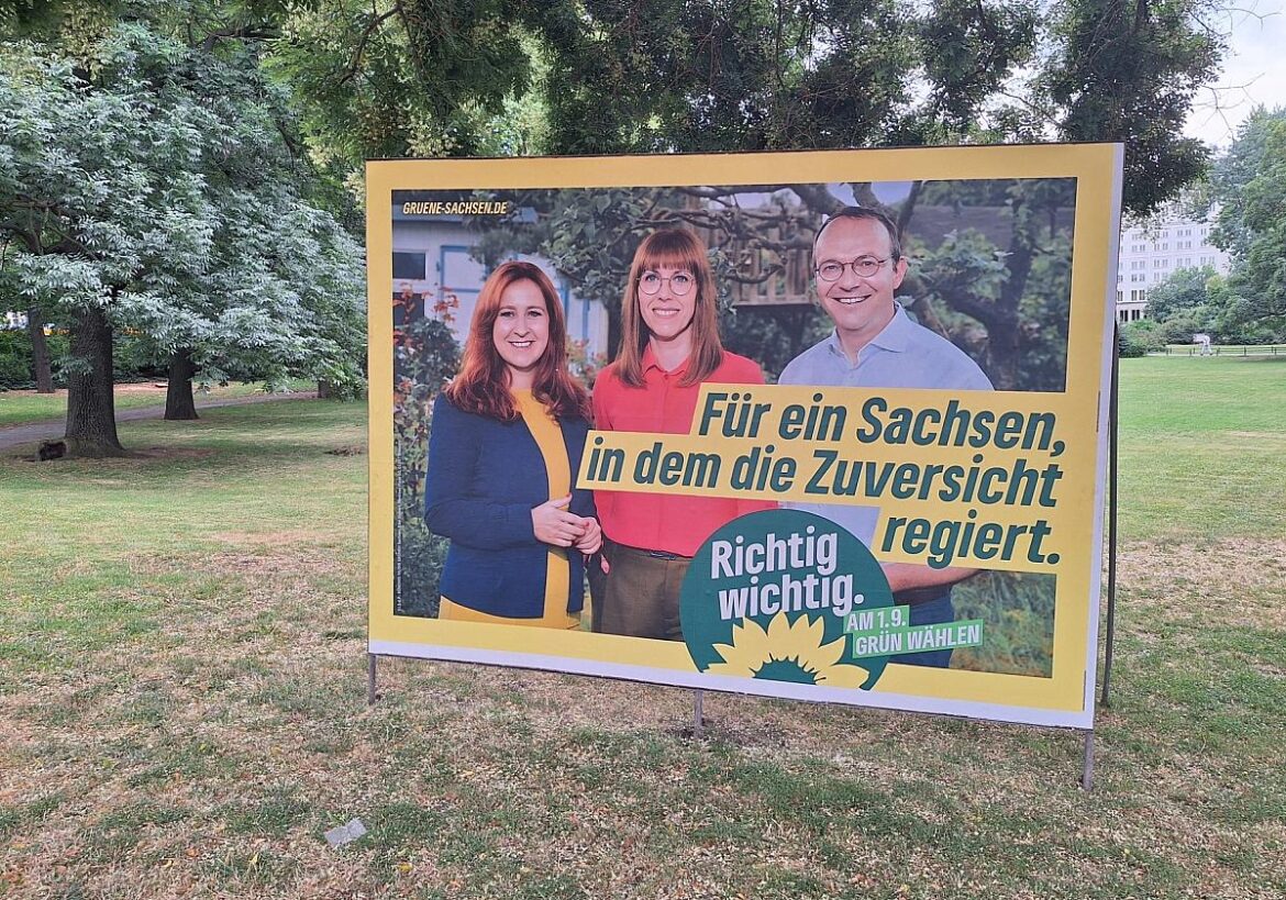 Grünen-Wahlplakat Sachsen