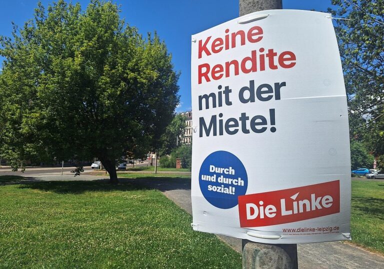 Linken-Wahlplakat zur