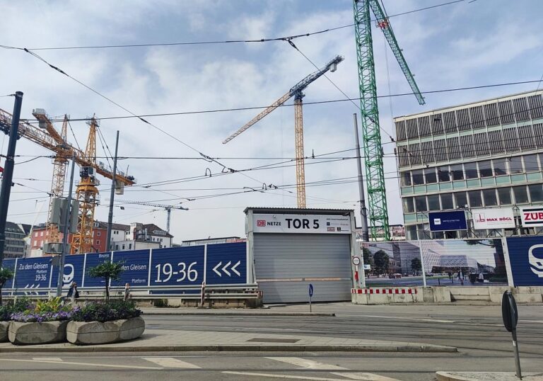 Baustelle am