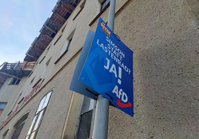 AfD-Wahlplakat zur