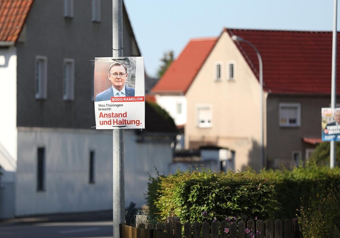 Linken-Wahlplakat zur