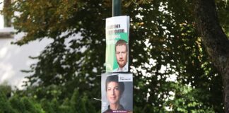 Wahlplakate von