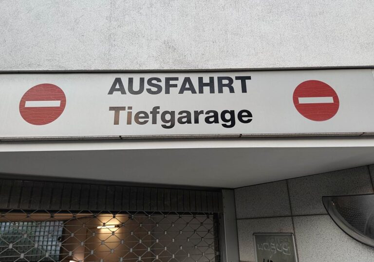 Ausfahrt Tiefgarage