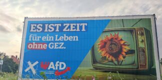 AfD-Wahlplakat zur