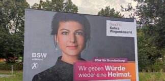 BSW-Wahlplakat zur