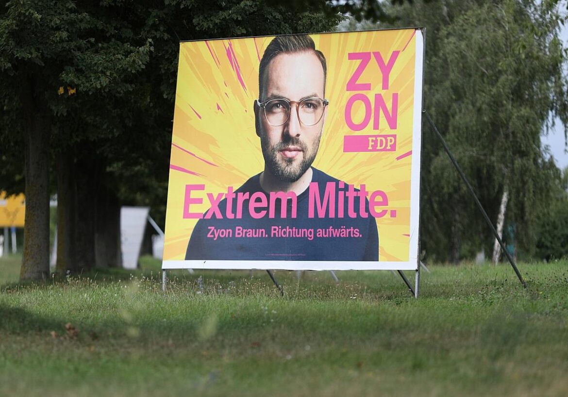 FDP-Wahlplakat mit