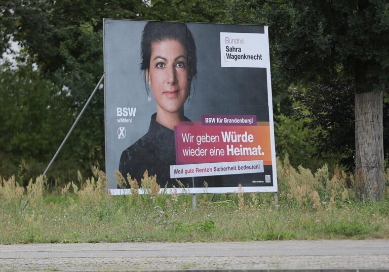 BSW-Wahlplakat mit
