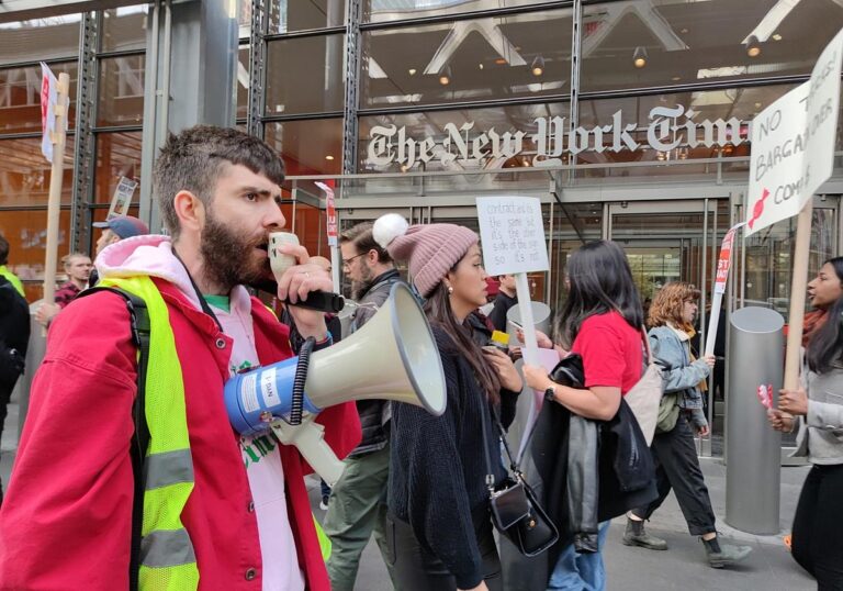 Mitarbeiterprotest bei